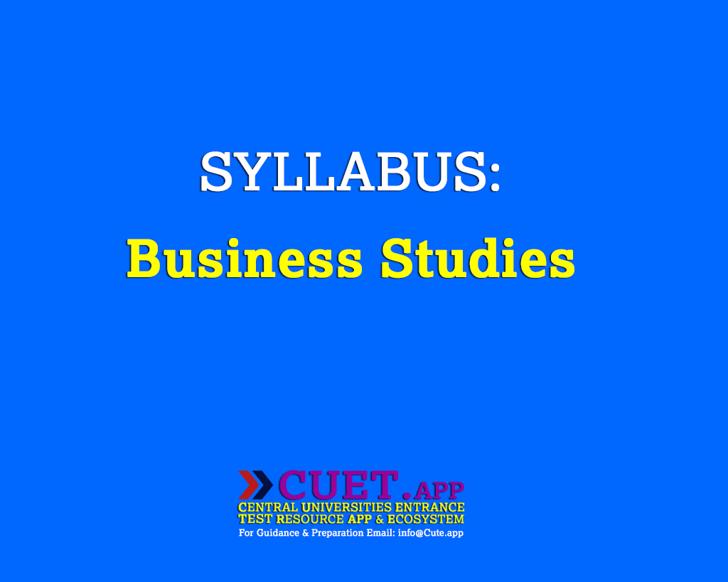 Syllabus | Business Studies