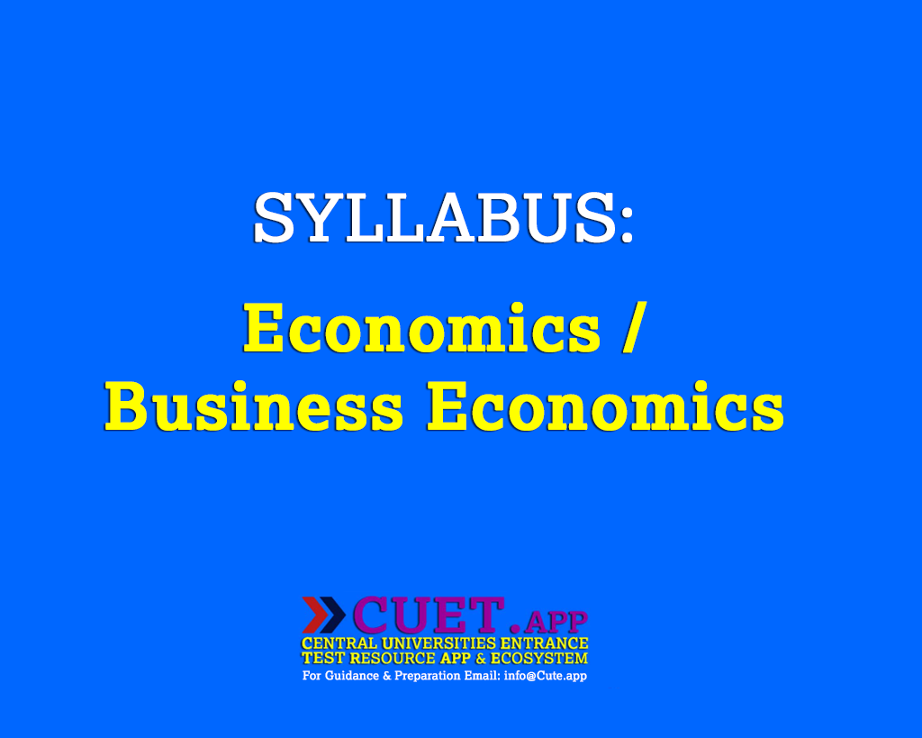 Syllabus | Economics/Business Economics