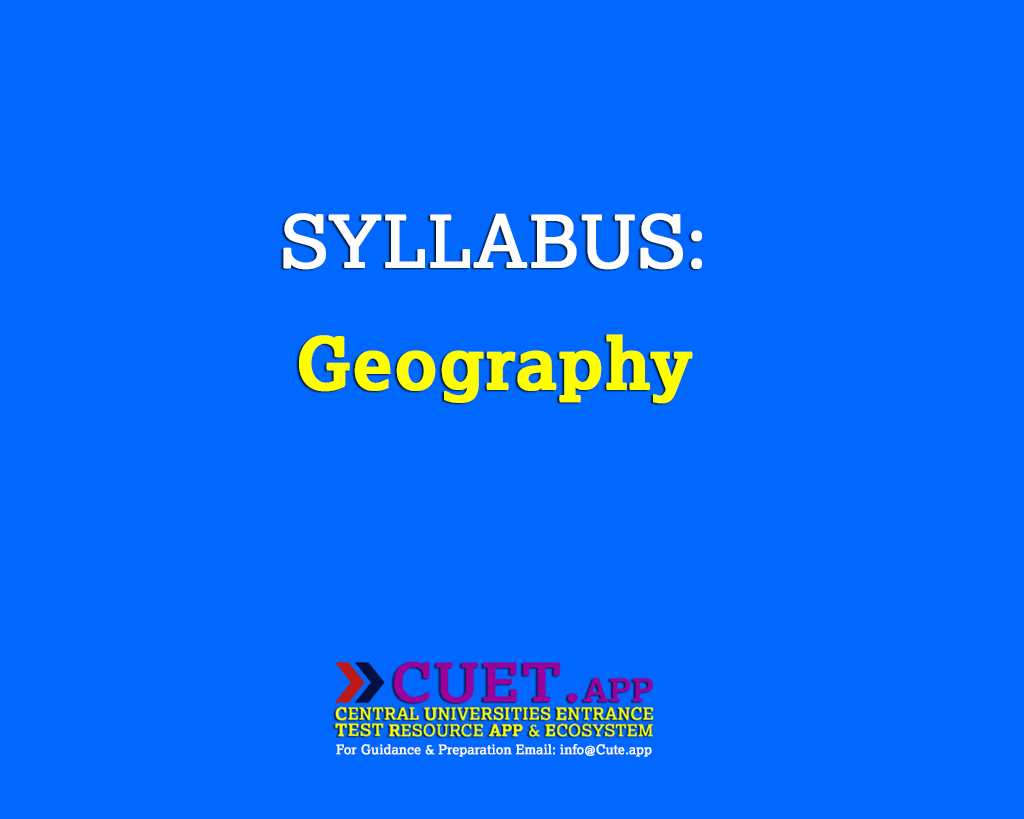 Syllabus | Geography