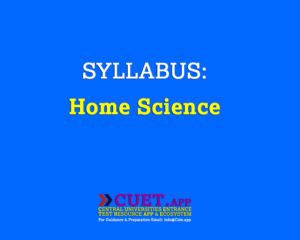 Syllabus | Home Science